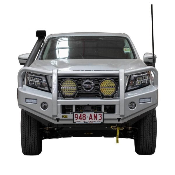 NISSAN TJM Outback bull Bar is a genuine TJM Outback bull bar range offers exceptional frontal protection for your Nissan Navara.